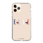 スリムプロテクションケース［ ELLE×マイメロディ＆クロミ - ロゴ - ベージュ ］