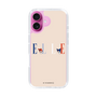 スリムプロテクションケース［ ELLE×マイメロディ＆クロミ - ロゴ - ベージュ ］