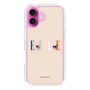 スリムプロテクションケース［ ELLE×マイメロディ＆クロミ - ロゴ - ベージュ ］