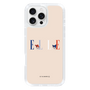スリムプロテクションケース［ ELLE×マイメロディ＆クロミ - ロゴ - ベージュ ］