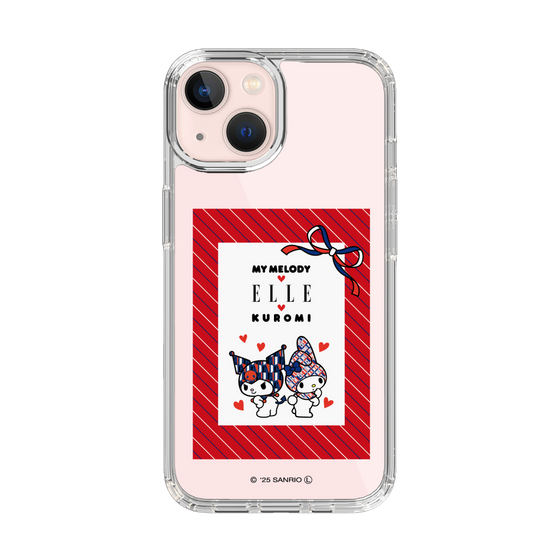 スリムプロテクションケース［ ELLE×マイメロディ＆クロミ - トリコロールカラーグラフィック1 ］