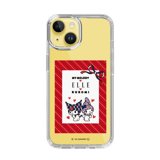 スリムプロテクションケース［ ELLE×マイメロディ＆クロミ - トリコロールカラーグラフィック1 ］