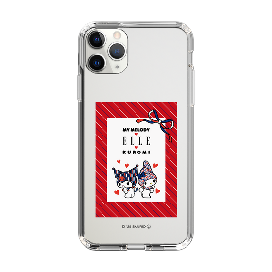 スリムプロテクションケース［ ELLE×マイメロディ＆クロミ - トリコロールカラーグラフィック1 ］