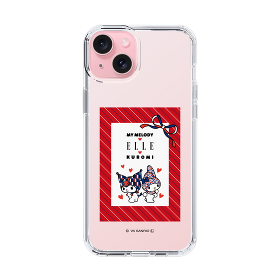 スリムプロテクションケース［ ELLE×マイメロディ＆クロミ - トリコロールカラーグラフィック1 ］