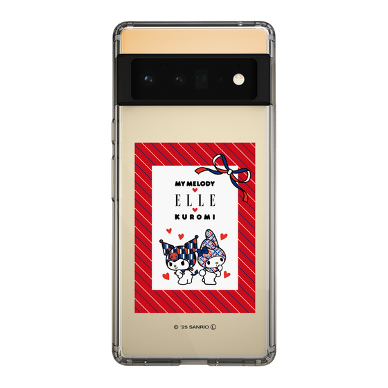 スリムプロテクションケース［ ELLE×マイメロディ＆クロミ - トリコロールカラーグラフィック1 ］