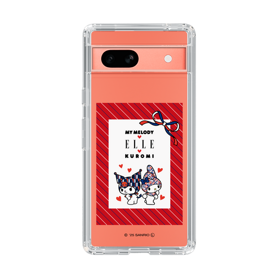 スリムプロテクションケース［ ELLE×マイメロディ＆クロミ - トリコロールカラーグラフィック1 ］