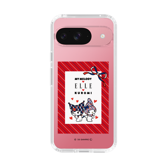 スリムプロテクションケース［ ELLE×マイメロディ＆クロミ - トリコロールカラーグラフィック1 ］