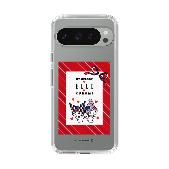 スリムプロテクションケース［ ELLE×マイメロディ＆クロミ - トリコロールカラーグラフィック1 ］