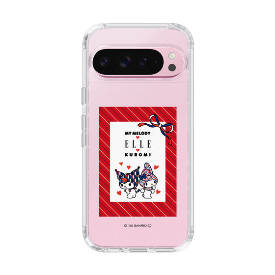 スリムプロテクションケース［ ELLE×マイメロディ＆クロミ - トリコロールカラーグラフィック1 ］