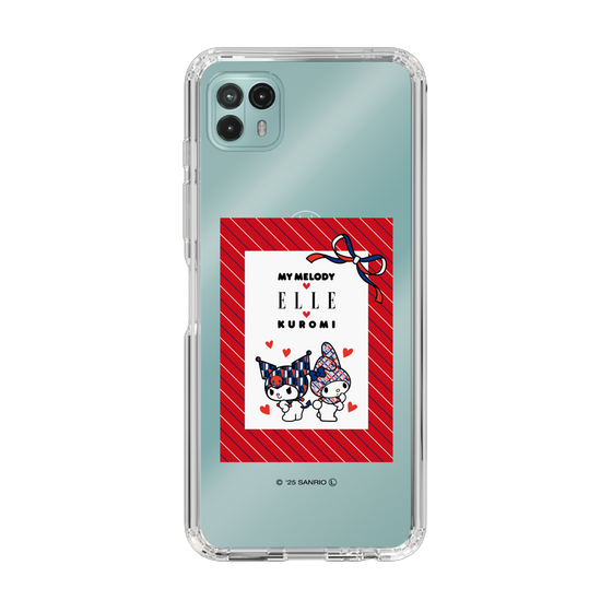 スリムプロテクションケース［ ELLE×マイメロディ＆クロミ - トリコロールカラーグラフィック1 ］