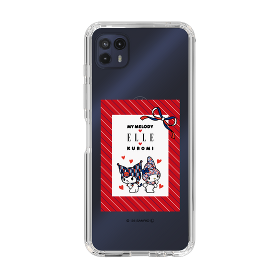 スリムプロテクションケース［ ELLE×マイメロディ＆クロミ - トリコロールカラーグラフィック1 ］