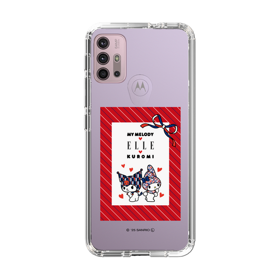 スリムプロテクションケース［ ELLE×マイメロディ＆クロミ - トリコロールカラーグラフィック1 ］