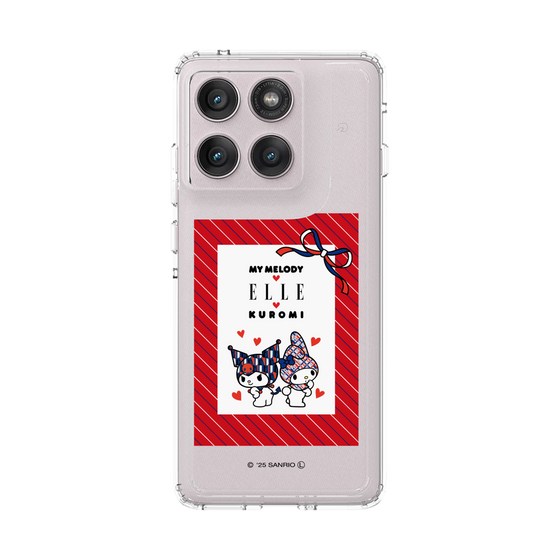 スリムプロテクションケース［ ELLE×マイメロディ＆クロミ - トリコロールカラーグラフィック1 ］