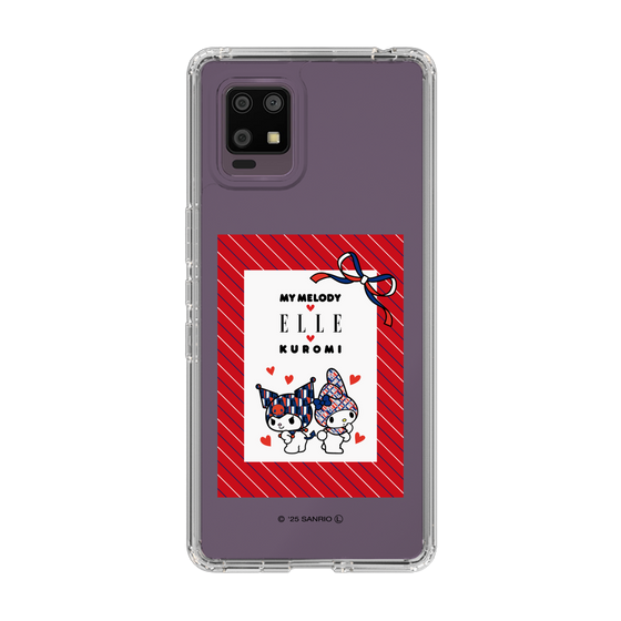 スリムプロテクションケース［ ELLE×マイメロディ＆クロミ - トリコロールカラーグラフィック1 ］