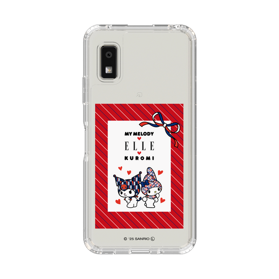 スリムプロテクションケース［ ELLE×マイメロディ＆クロミ - トリコロールカラーグラフィック1 ］
