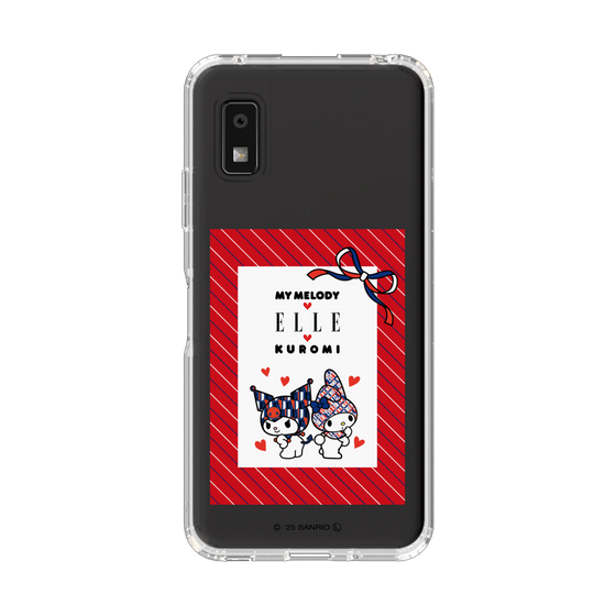 スリムプロテクションケース［ ELLE×マイメロディ＆クロミ - トリコロールカラーグラフィック1 ］