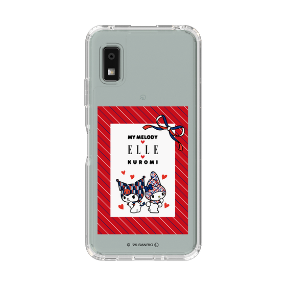 スリムプロテクションケース［ ELLE×マイメロディ＆クロミ - トリコロールカラーグラフィック1 ］