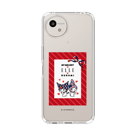 スリムプロテクションケース［ ELLE×マイメロディ＆クロミ - トリコロールカラーグラフィック1 ］