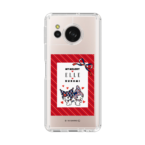 スリムプロテクションケース［ ELLE×マイメロディ＆クロミ - トリコロールカラーグラフィック1 ］