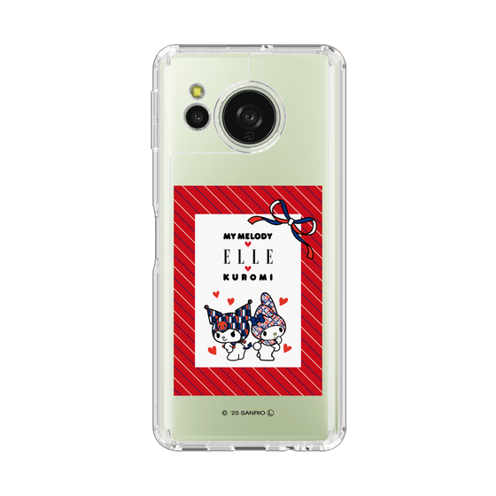 スリムプロテクションケース［ ELLE×マイメロディ＆クロミ - トリコロールカラーグラフィック1 ］