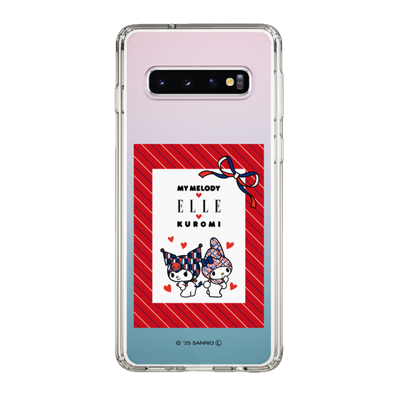 スリムプロテクションケース［ ELLE×マイメロディ＆クロミ - トリコロールカラーグラフィック1 ］