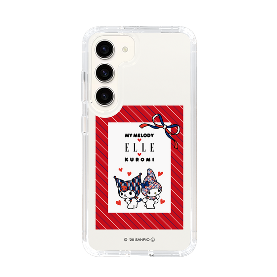 スリムプロテクションケース［ ELLE×マイメロディ＆クロミ - トリコロールカラーグラフィック1 ］