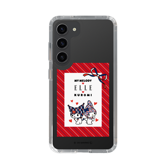 スリムプロテクションケース［ ELLE×マイメロディ＆クロミ - トリコロールカラーグラフィック1 ］