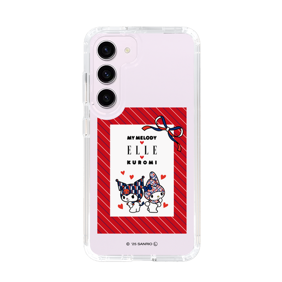 スリムプロテクションケース［ ELLE×マイメロディ＆クロミ - トリコロールカラーグラフィック1 ］