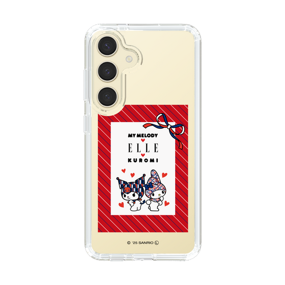 スリムプロテクションケース［ ELLE×マイメロディ＆クロミ - トリコロールカラーグラフィック1 ］