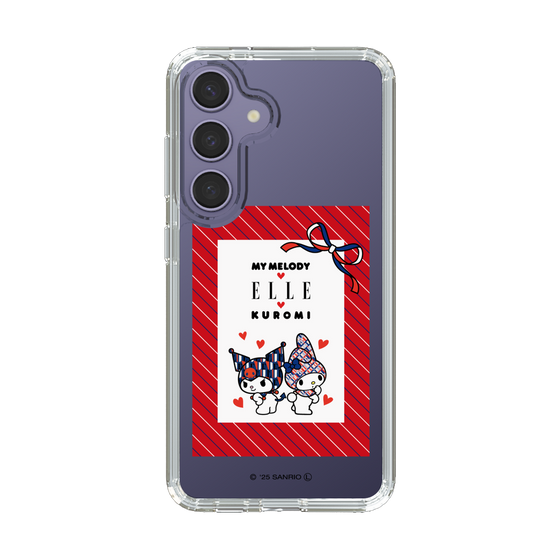 スリムプロテクションケース［ ELLE×マイメロディ＆クロミ - トリコロールカラーグラフィック1 ］