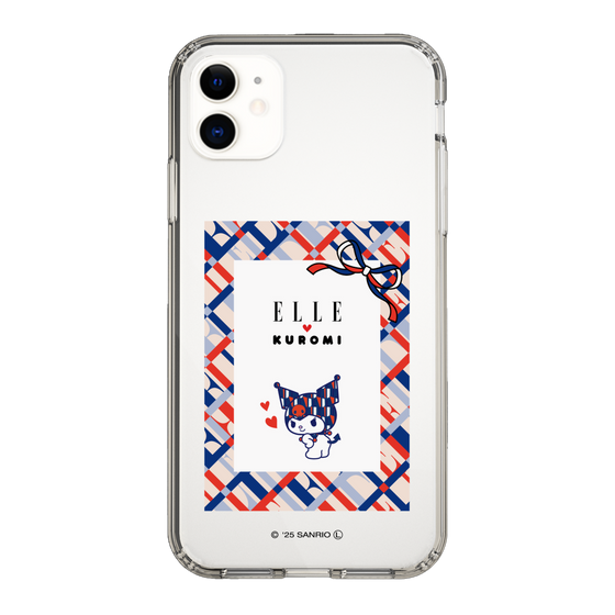 スリムプロテクションケース［ ELLE×マイメロディ＆クロミ - トリコロールカラーグラフィック2 ］