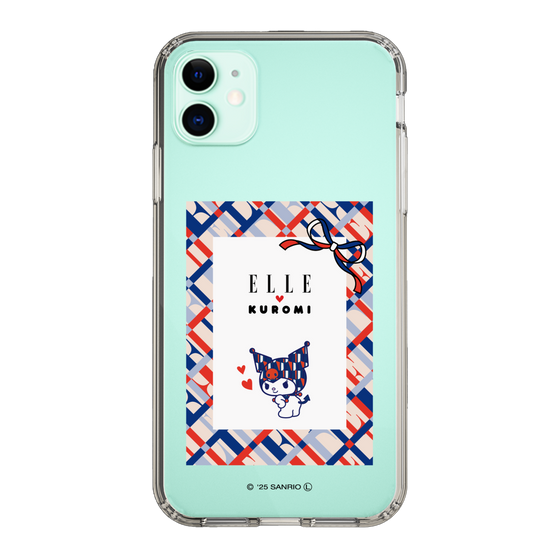 スリムプロテクションケース［ ELLE×マイメロディ＆クロミ - トリコロールカラーグラフィック2 ］