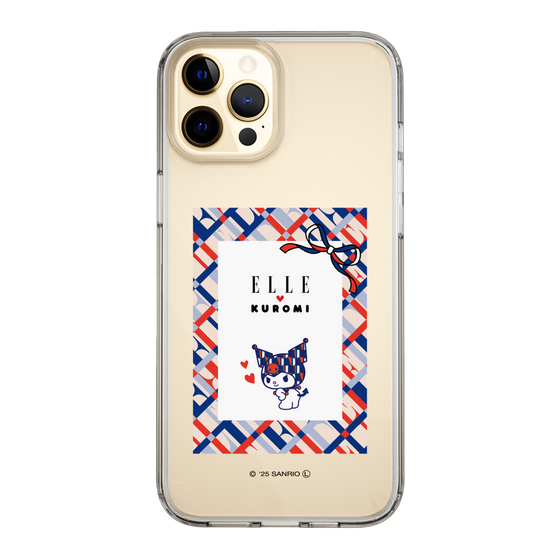 スリムプロテクションケース［ ELLE×マイメロディ＆クロミ - トリコロールカラーグラフィック2 ］