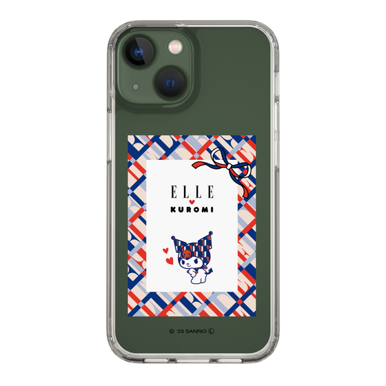 スリムプロテクションケース［ ELLE×マイメロディ＆クロミ - トリコロールカラーグラフィック2 ］