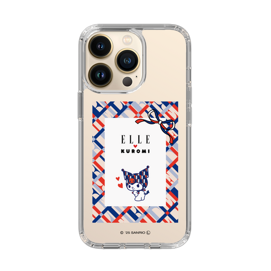 スリムプロテクションケース［ ELLE×マイメロディ＆クロミ - トリコロールカラーグラフィック2 ］