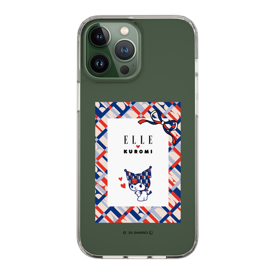 スリムプロテクションケース［ ELLE×マイメロディ＆クロミ - トリコロールカラーグラフィック2 ］