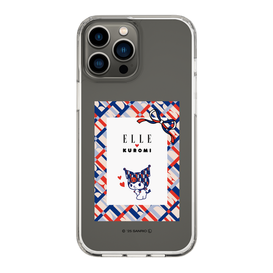スリムプロテクションケース［ ELLE×マイメロディ＆クロミ - トリコロールカラーグラフィック2 ］