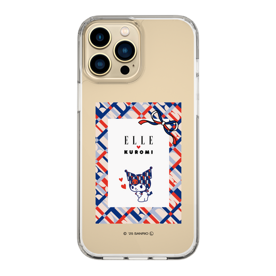 スリムプロテクションケース［ ELLE×マイメロディ＆クロミ - トリコロールカラーグラフィック2 ］