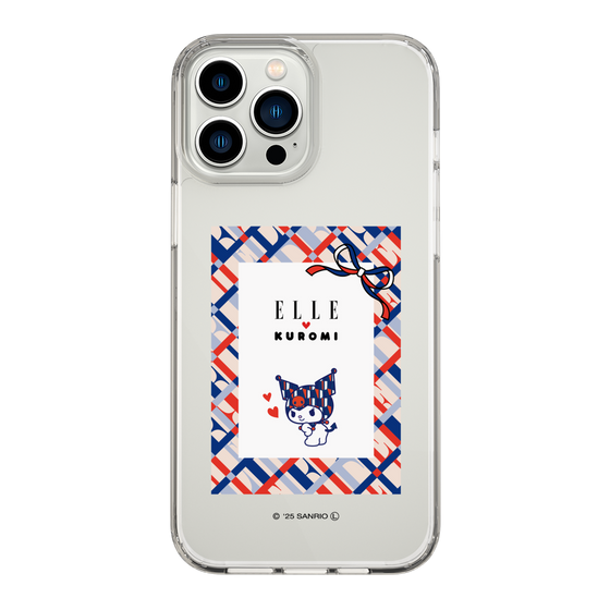 スリムプロテクションケース［ ELLE×マイメロディ＆クロミ - トリコロールカラーグラフィック2 ］