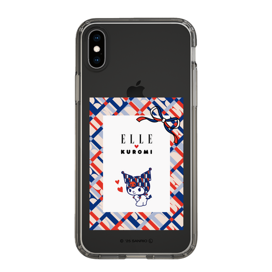 スリムプロテクションケース［ ELLE×マイメロディ＆クロミ - トリコロールカラーグラフィック2 ］