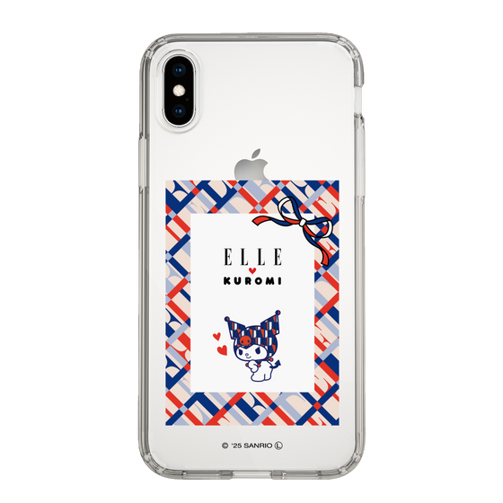スリムプロテクションケース［ ELLE×マイメロディ＆クロミ - トリコロールカラーグラフィック2 ］