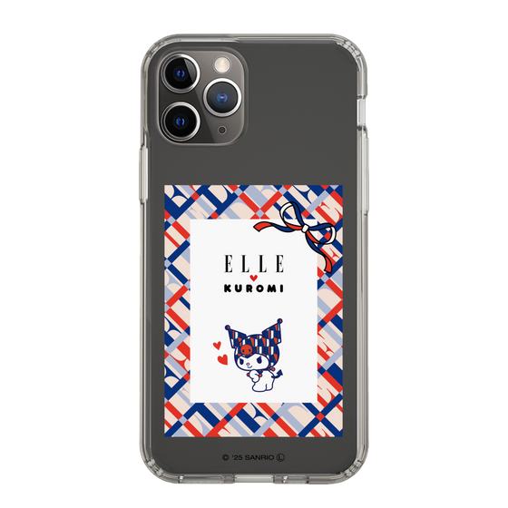 スリムプロテクションケース［ ELLE×マイメロディ＆クロミ - トリコロールカラーグラフィック2 ］