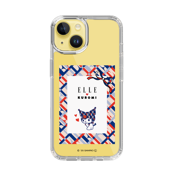 スリムプロテクションケース［ ELLE×マイメロディ＆クロミ - トリコロールカラーグラフィック2 ］