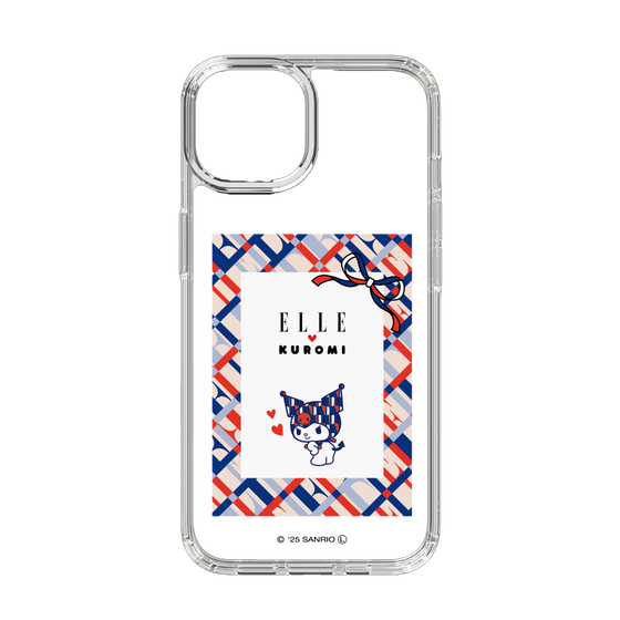スリムプロテクションケース［ ELLE×マイメロディ＆クロミ - トリコロールカラーグラフィック2 ］