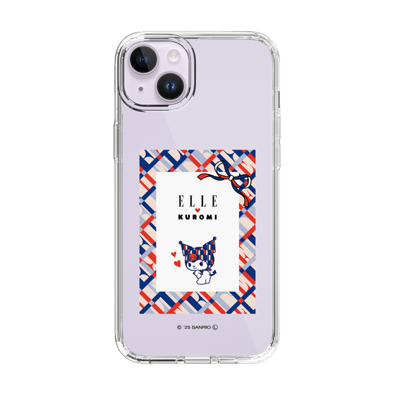 スリムプロテクションケース［ ELLE×マイメロディ＆クロミ - トリコロールカラーグラフィック2 ］