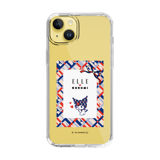 スリムプロテクションケース［ ELLE×マイメロディ＆クロミ - トリコロールカラーグラフィック2 ］