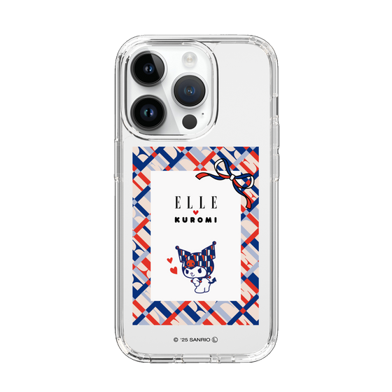 スリムプロテクションケース［ ELLE×マイメロディ＆クロミ - トリコロールカラーグラフィック2 ］