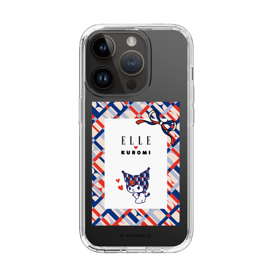 スリムプロテクションケース［ ELLE×マイメロディ＆クロミ - トリコロールカラーグラフィック2 ］