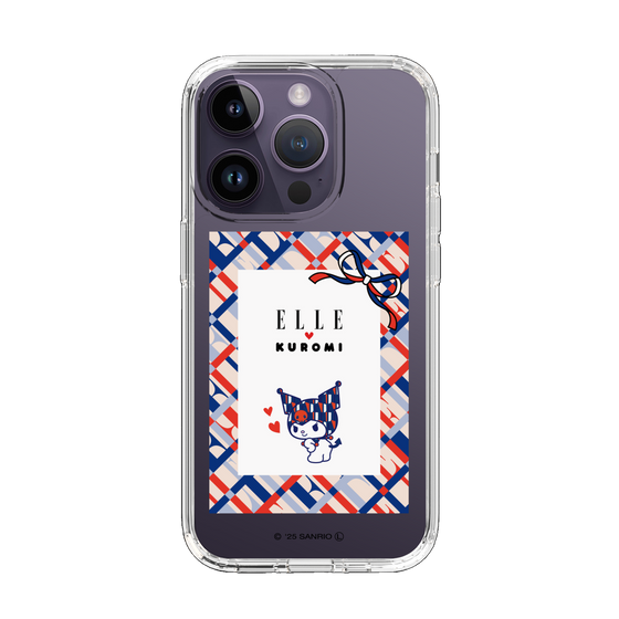 スリムプロテクションケース［ ELLE×マイメロディ＆クロミ - トリコロールカラーグラフィック2 ］