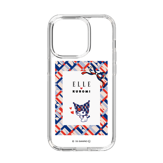スリムプロテクションケース［ ELLE×マイメロディ＆クロミ - トリコロールカラーグラフィック2 ］